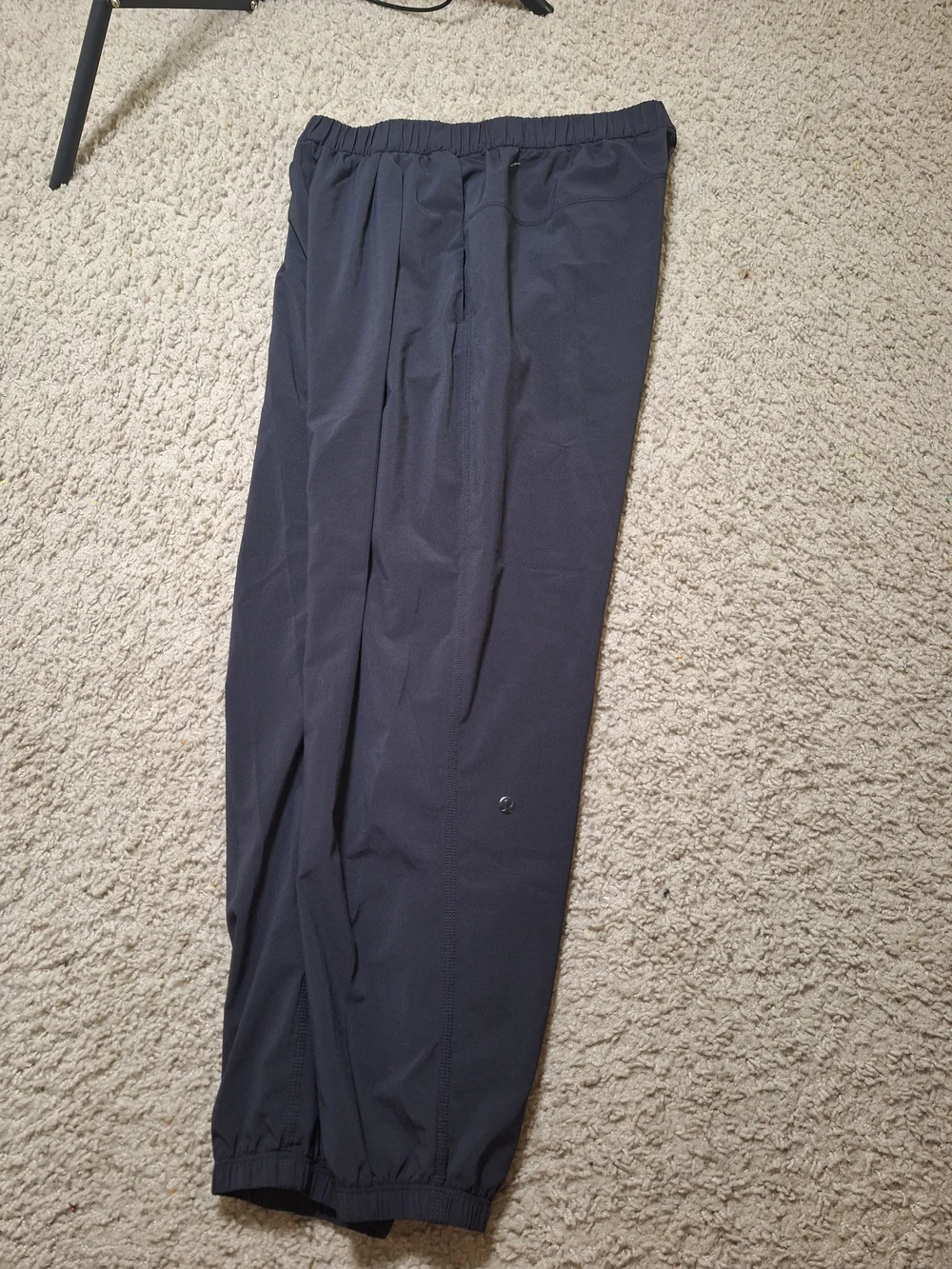 Lululemon Stretch High Rise Black Gray Athleisure Joggers Pant Size 8